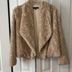 Catherine Malandrino Cream Teddy Jacket